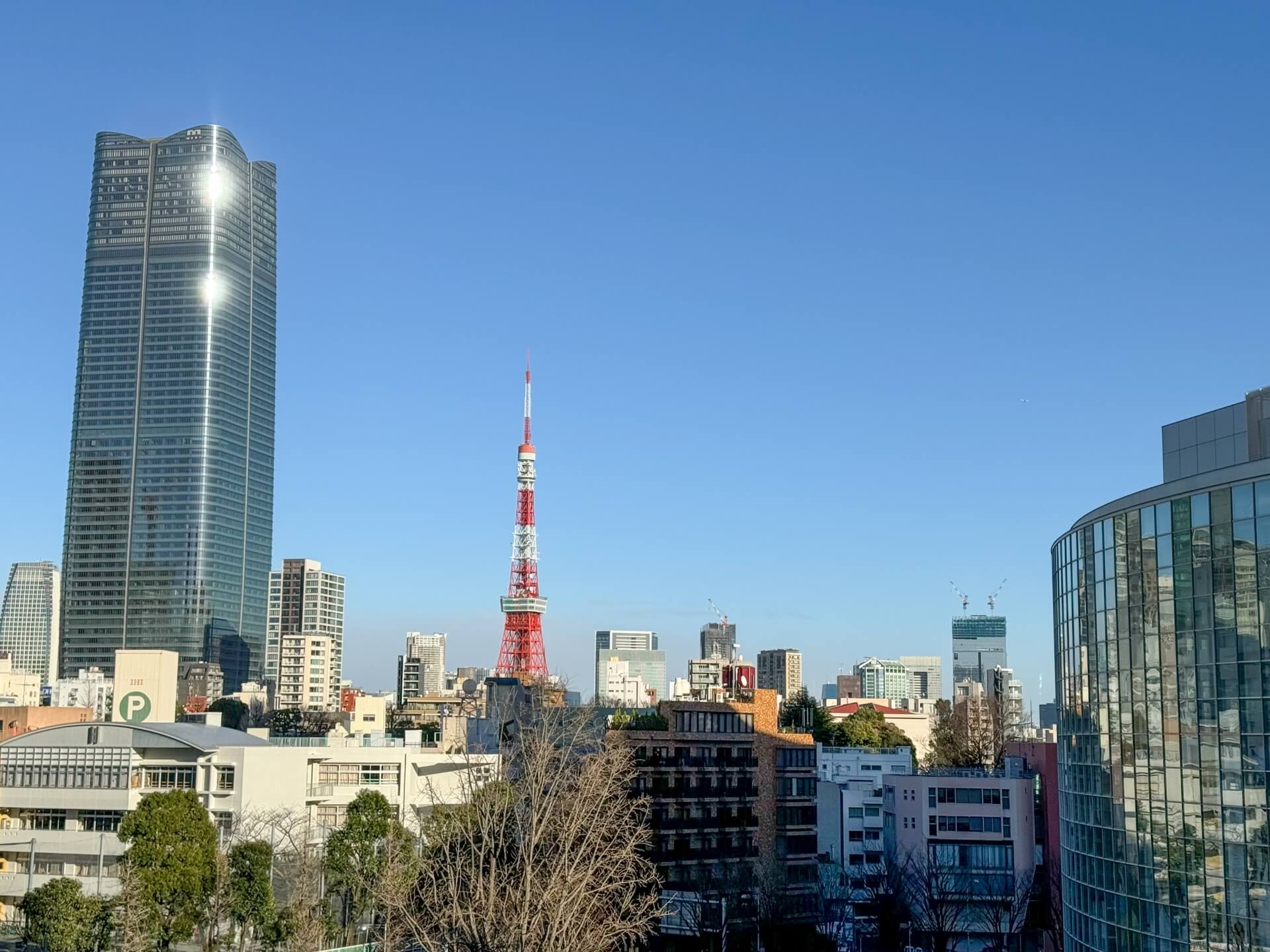東京タワーと港区の景色
